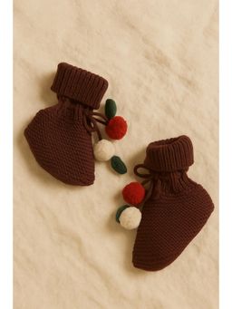 THE BABY TRUNK - Infant Nuts Christmas Knitted Casual Booties
