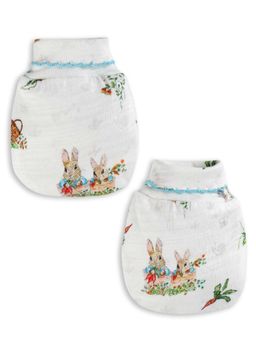 THE BABY TRUNK - Infants Kids Peter Rabbit Pure Cotton Mittens (0-3 Months)