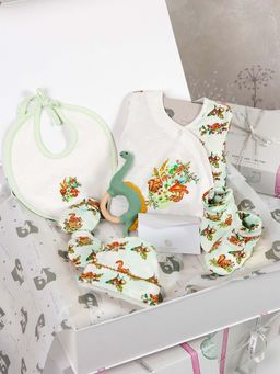 THE BABY TRUNK - New Born Essential Pure Cotton Baby Apparel Gift Box (Set of 6) (0-3 Months)