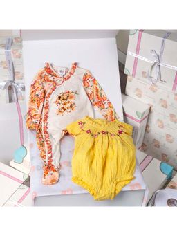 THE BABY TRUNK - New Born Pure Cotton Baby Apparel Gift Box (Set of 2)