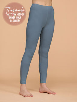 Nykd by Nykaa - Ultra Light and Soft Thermal Leggings that stay hidden under clothes-NYOE06 Grey