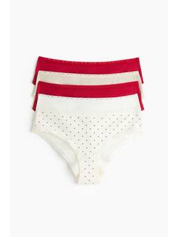 H&M - Women Multi-Color 5-Pack Cotton Hipster Briefs