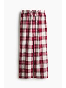 H&M - Women Red Cotton Flannel Pyjama Bottoms
