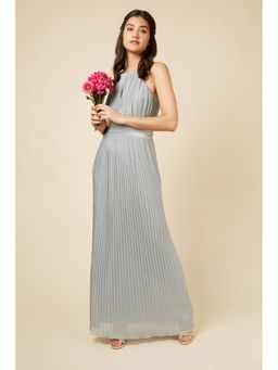 Little Mistress - Waterlily Pleated Bridesmaid Maxi Dress
