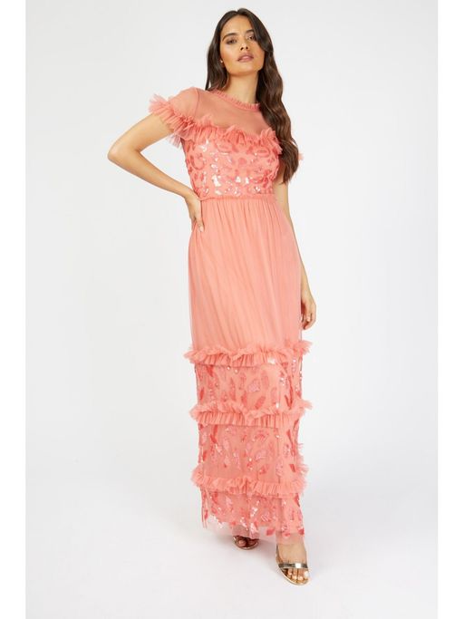 chinese dress ladies Olivia Pink Bodycon Short Lace Dress main image 1
