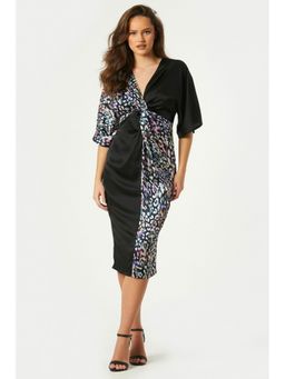 Little Mistress - Zaire Leopard-print Satin Midi Dress