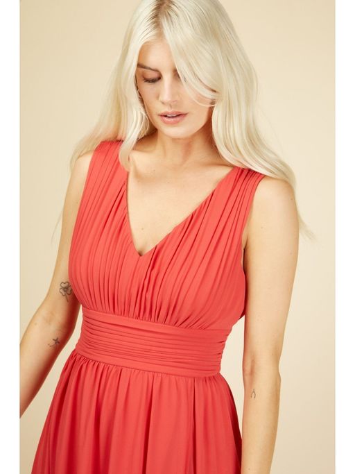 chinese dress ladies Little Mistress Women's Nadja One Shoulder Maxi Dress with Lace, Red  (Cranberry 001), (Size:14) : Amazon.co.uk: Fashion