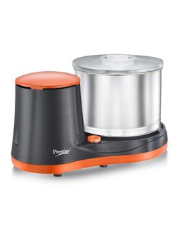 Prestige - Pwg 07 Wet Grinder Steel Drum 200W 2L Coconut Scraper & Atta Kneader Black & Orange