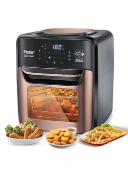 Prestige - Air Chef 1800W 12L Air Oven With Accessories 10 Preset Menus 1Y Warranty Black & Pink