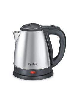 Prestige - Pkoss Stainless Steel Electric Kettle 1350W 1.5L Silver and Black Automatic Cut-Off