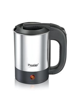 Prestige - 700W Electric Travel Kettle 0.5L V2 Concealed Element Auto Cutoff Silver & Black
