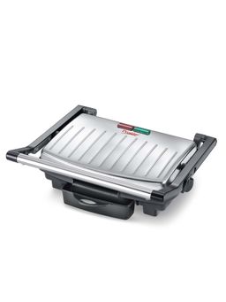 Prestige - Peg 7.0 1000W Non-Stick Coated Electric Griller Die-Cast Aluminium Black & Silver