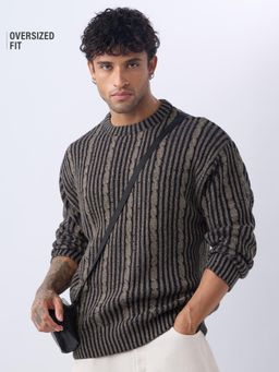 The Souled Store - Men Multi-Color Oversized Sweater