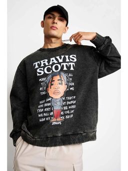 Bonkers Corner - Travis Scott Faded Effect Heavyweight Sweatshirt