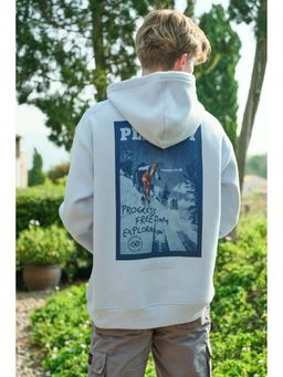 Bonkers Corner - Icy Blue Playboy Printed Hoodie