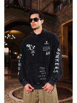 Bonkers Corner - Black Roll The Dice Printed Hoodie