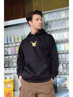 Bonkers Corner - Black Embroidered Pokemon Hoodie