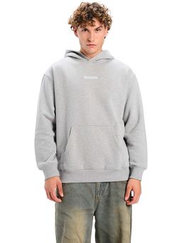 Bonkers Corner - Signature Grey Melange Solid Hoodie