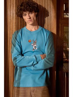 Bonkers Corner - Blue Tunes Bun Hun Oversized Sweatshirt