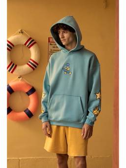 Bonkers Corner - Blue Run The Roads Oversized Hoodie