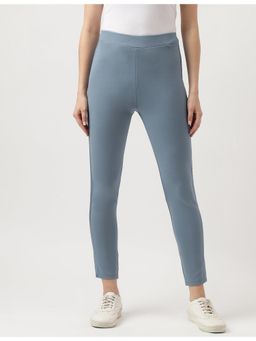 Marks & Spencer - Blue Viscose Blend Solid Ankle Jeggings