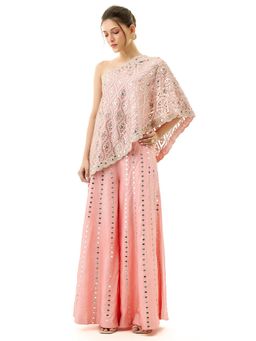 Gopi Vaid - Pink Joan Top with Pant