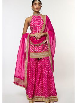 Gopi Vaid - Pink Kainaat Kurta with Sharara and Dupatta