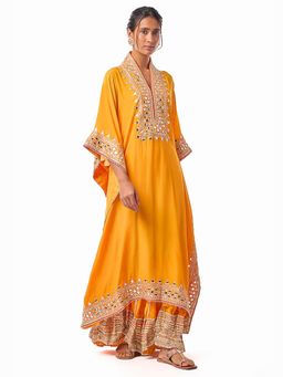 Gopi Vaid - Yellow Shrushti Kaftan with Pant