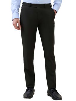 Raymond - Dark Green Slim Fit Solid Trouser