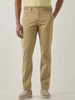 Reid & Taylor - Khaki Formal Solid Chinos