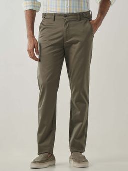 Reid & Taylor - Olive Formal Solid Chinos