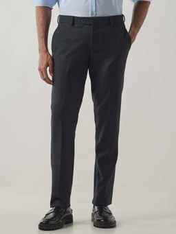 Reid & Taylor - Blue Formal Solid Trouser