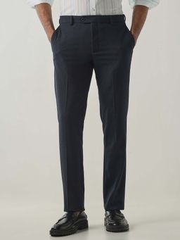 Reid & Taylor - Blue Formal Solid Trouser