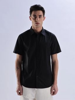 Calvin Klein - Black Logo Regular Fit Cotton Shirt