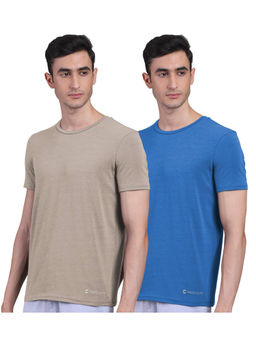 FREECULTR - Mens Bamboo Undershirt Anti Microbial Lounge Wear T-shirt (Pack of 2)