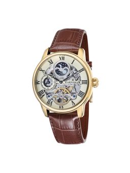 Earnshaw - Longitude Automatic Moonphase Dual Time Silver Round Dial Mens Watch - ES-8006-06