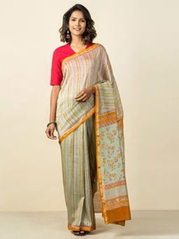 Fabindia - Cotton Silk Printed Sari