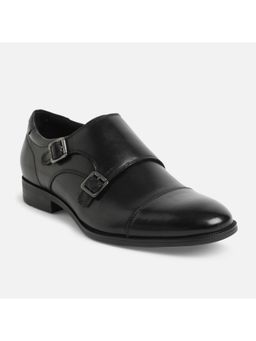 Aldo - Holtlanflex Leather Black Solid Monk Strap