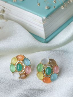 Johori - Handmade Multi-Colour Stone Studs