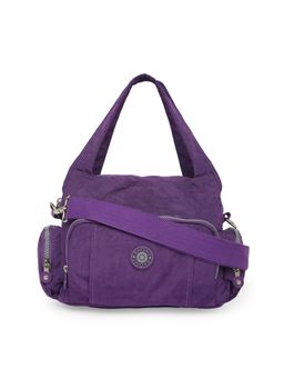 Baomi - Crinkle Range Purple Color Soft Case Nylon Handbag - Ba-816021007
