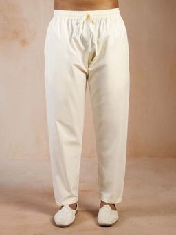 Vastramay - Men's Cream Cotton Pyjama