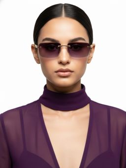 HASHTAG EYEWEAR - UV Protected & Polarized Brown Sunglass for Women (57)