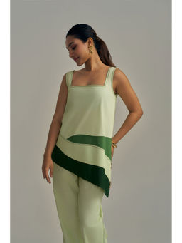 Neeti and Mudita - Green Printed Comfortable Fit Tunic