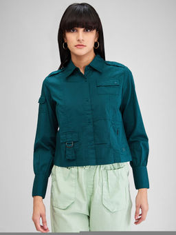 Spykar - Green Solid Comfortable Fit Shirt