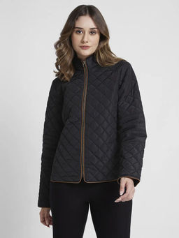 Spykar - Black Solid Regular Fit Jacket