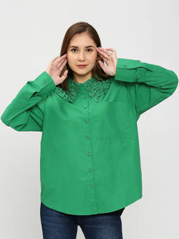 Spykar - Green Solid Comfortable Fit Shirt