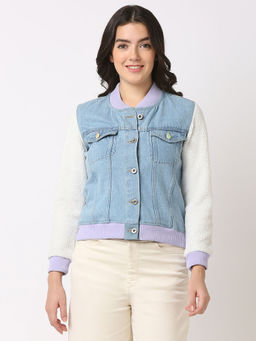 Spykar - Blue Solid Regular Fit Jacket