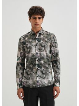 Banana Club - Multi-Color Spiral Printed Shirt