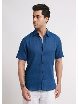Banana Club - Batiste Blue Topaz Linen Shirt