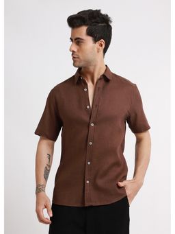 Banana Club - Batiste Brown Linen Shirt
